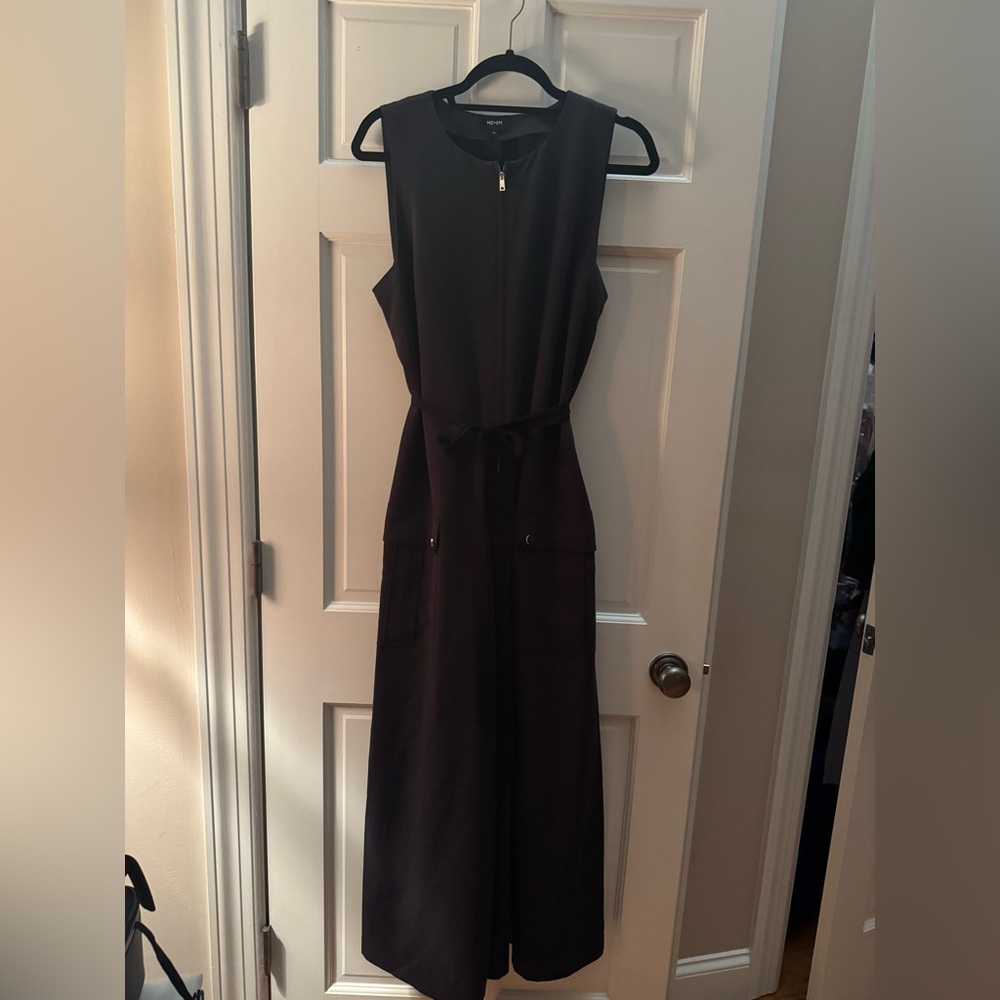 ME+EM Black Sleeveless Jumpsuit